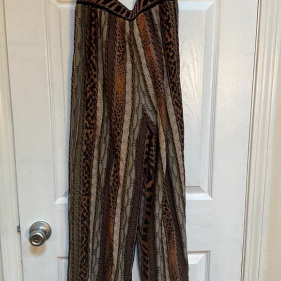 NWT Knit Mixed-Print Pants - Picture 2 of 3